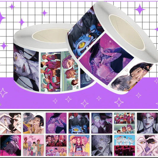 Vibrant Demon Hunters Stickers Roll – Perfect for Anime & KPop Fans